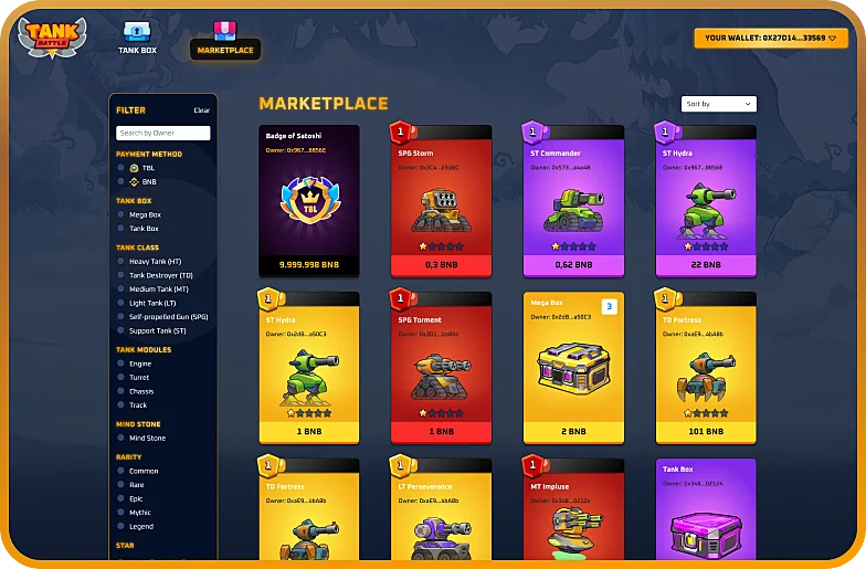 tank battle marketplace screenshot